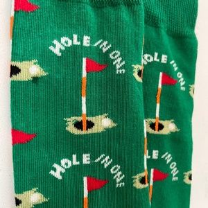 NEW Men’s Golf Socks, Hole in one Golf Fun Socks,Golf socks, Hard to find Dad!
